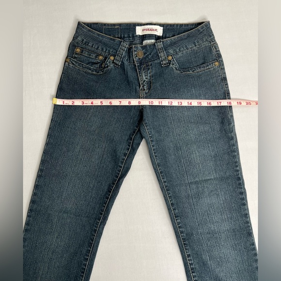 Women's Straight Hydraulics Jeans Size 9/10 Stretch 32X29 Medium Wash - Picture 5 of 9